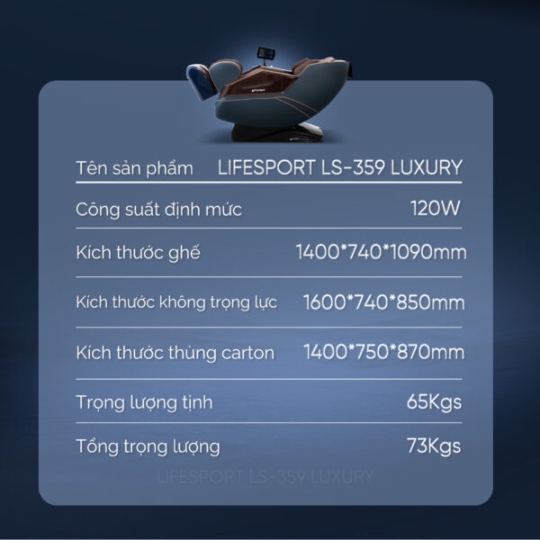Ghế Massage Lifesport LS-359 Luxury SL