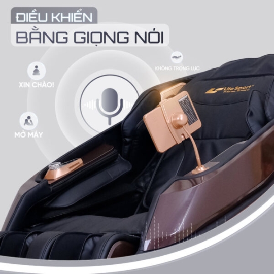 Ghế Massage Lifesport LS-379 – Đen Nâu