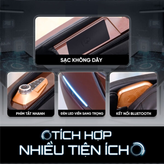 Ghế Massage Lifesport LS-379 – Đen Nâu