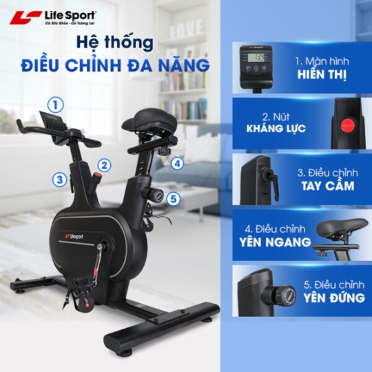 Xe Đạp Tập Thể Dục Lifesport LS-5977
